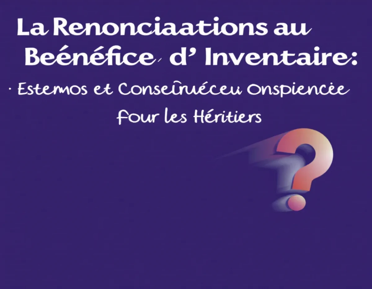 La Renonciation au Bénéfice d'Inventaire : Enjeux et Conséquences pour les Héritiers