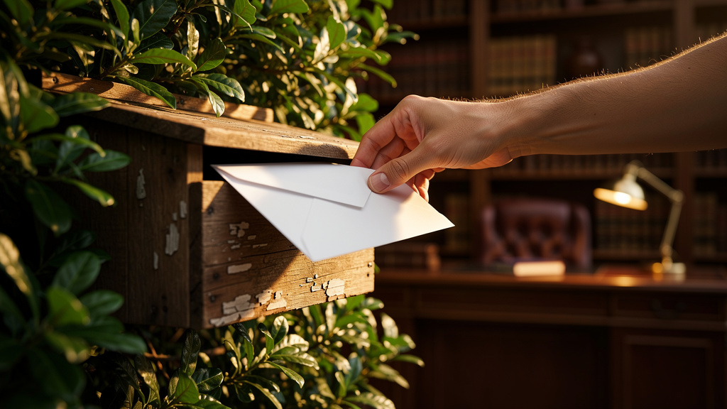 Votre courrier a été remis à la poste par l'expéditeur et l'enquête